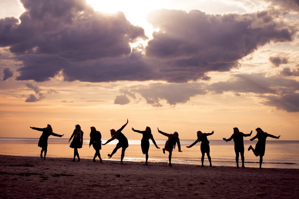 Women on the beach